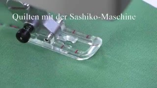 Quilten mit der Sashiko Maschine [upl. by Leziar]