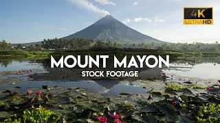 Mount Mayon Volcano Philippines  Stock Videos 4K Ultra HD  Stock Footage [upl. by Nyrrad299]