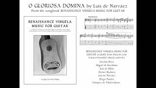 O Gloriosa Domina by Luis de Narváez vihuela solo arranged for guitar [upl. by Antonina]