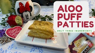 Aloo Puff Patties  Achari aloo puff pastry recipe  aloo puff with pastry sheets [upl. by Anailuig]