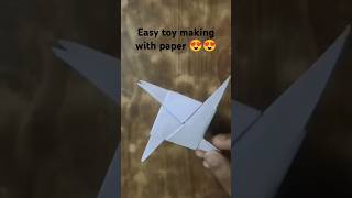 Easy toy making with paper 😍😍 crafts paper drawing shortsvideos  viralshorts  viralvideo [upl. by Harmonia407]