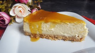 Es ist so LECKER Wenn du wenig Zeit hast dann backe diesen einfachen CHEESECAKE mit Karamellsoße [upl. by Brock944]