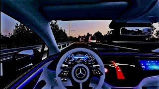 Euro Truck Simulator 2 MercedesBenz EQS 580 4MATIC 2022 Autobahn Test Dawn Drive [upl. by Autry]