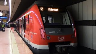 Hauptbahnhof tief  SBahn Stuttgart mit ET 423 und ET 430 [upl. by Noli]