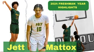 Jett Mattox Long Beach POLY 2024 Basketball Freshman Highlight [upl. by Assed]