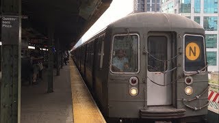 IRTBMT Subway N W 7 Trains  Queensboro Plaza R68 R68A R160 R188 [upl. by Dearden]