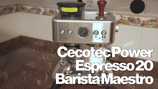 Mi análisis de la Cecotec Power Espresso 20 Barista Maestro [upl. by Nerua]