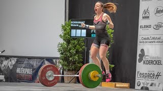 Femme 58kg A  2018 Championnat de France dhaltérophilie [upl. by Akaenahs]