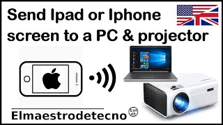 How to send an Iphone or Ipad screen to a projector or computer with Lonely Screen [upl. by Nuahsor]