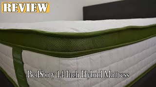 BedStory 14 Inch Hybrid Mattress Review  Is It Worth It [upl. by Nymzaj]