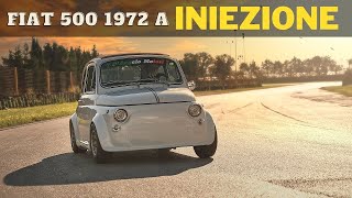 Fiat 500 depoca 1972 A INIEZIONE Prova IN PISTA con DAngelo Motori e il bolide CON DOPPIETTA [upl. by Hayidan]