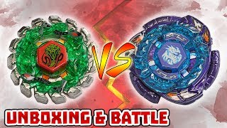 Rapidity Beyblade 4D Metal Fury Unboxing from Aliexpress Omega Dragonis vs Poison Serpent BeyBattle [upl. by Nebra]