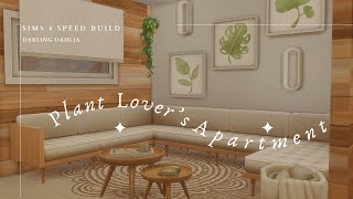 Plant Lovers Apartment  Sims 4 Speed Build 🌿 [upl. by Ennaylil]