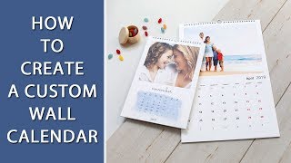 How to Create a Custom Wall Calendar  📆 200 Calendar Templates [upl. by Atinihs]