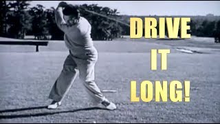 BEN HOGAN LONG DRIVE GOLF SWING [upl. by Kung]