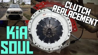 Kia Soul clutch replacement 16l manual 6 speed [upl. by Esinel]