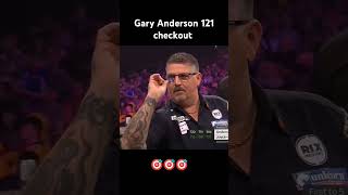 Gary Anderson 121 checkout shorts trending darts viralvideo youtubeshorts india sports [upl. by Grof]