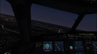 Cockpit landing Toliss Airbus A321 Calgary International Airport [upl. by Ecnerolf]