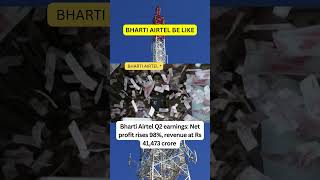 Bharti Airtel Q2 earnings Net profit rises 98 revenue at Rs 41473 Cr stockmarket financebaba [upl. by Ativak719]