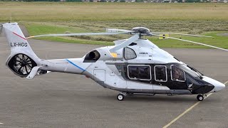 Airbus H160  Startup amp Takeoff at Nancy Essey Airport helicopter aviation video engineering [upl. by Aivonas686]