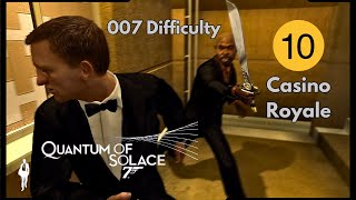 JAMES BOND QUANTUM OF SOLACE 007 DIFFICULTY PC GAMEPLAY 10 CASINO ROYALE NO COMMENTARY [upl. by Ymmor369]