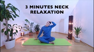 3 Minutes Neck Stretch  Neck Relaxation  3 Minuten Nackenentspannung  Nacken Yoga  Neck Yoga [upl. by Lindahl]