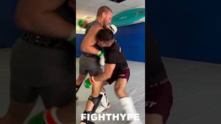 Conor McGregor DROPS FIRST SPAR BACK during UFC Noche Fight Week [upl. by Reed]