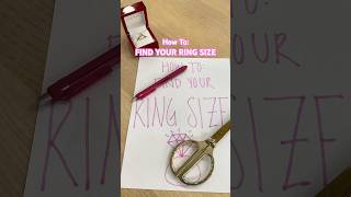 How to easily find your ring size 💍 ringsize diamondring engagementringshopping [upl. by Lemuela]