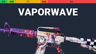 M4A1S Vaporwave  Skin Float And Wear Preview [upl. by Tdnerb645]