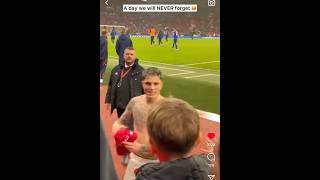 This little boy’s dream came true garnacho fotball sports [upl. by Ettennahs]