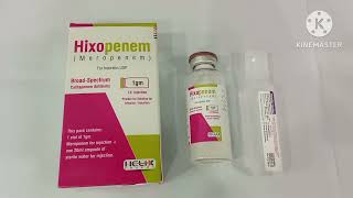 Hixopenem 500mg Injection Uses Hixopenem 1g Injection Uses Meropenem Injection Uses Hixopenem Inj [upl. by Elumas]