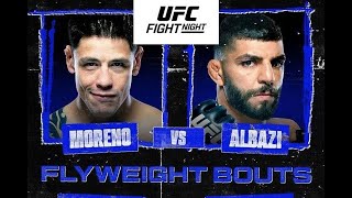 UFC EDMONTON MORENO vs ALBAZI  Análisis y predicciones [upl. by Ferd]