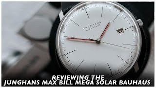 Reviewing the Junghans max bill Mega Solar Bauhaus [upl. by Madra]