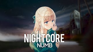 ⌠Nightcore⌡ ⇥ Numb  Croosh「Lyrics」 [upl. by Hak]