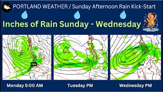 Portland Weather A Series of Fronts to Bring Rainy Windy Pattern [upl. by Daye]