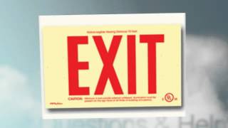 tritium powered exit signs [upl. by Aicenaj]