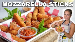 Super Easy Homemade Mozzarella Sticks [upl. by Airehs]