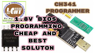 18 वोल्ट bios chip program करना आसानी से सिखे CH341A Programmer Trick lciit laptoprepairtools [upl. by Anaihr]