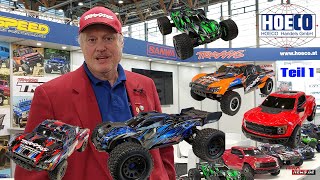 Rundgang bei HOECO Traxxas Neuheiten Produkte Ford Fiesta Rustler Slash Raptor Stampade XRT Teil 1 [upl. by Bork]