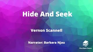 quotHide And Seekquot by Vernon Scannell IGCSE Analysis amp Annotations  Edexcel IGCSE English Revision [upl. by Giliane]