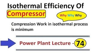 Isothermal Efficiency of Compressor in Hindi By D Verma Sir [upl. by Ainolloppa]