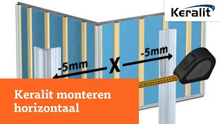 HOW TO  Keralit gevelbekleding monteren horizontaal [upl. by Sholom176]