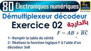 080 Démultiplexeur décodeur Exercice 02 [upl. by Mag]