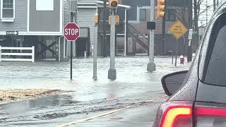 Flooding in Mantoloking and Lavallette NJ December 23 2022 [upl. by Asikal]