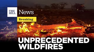 Hawaii UPDATE At Least 36 DEAD Biden DECLARES EMERGENCY Disaster As WILDFIRE Evacuations Continue [upl. by Akimrej]