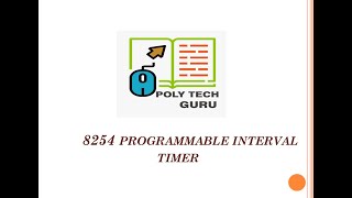 8254 Programmable Interval Timer Lecture14 [upl. by Anerbes702]