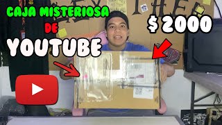 CAJA MISTERIOSA DE YOUTUBE  ¿Que tan buena es 📦🤔YouTube [upl. by Lynd]