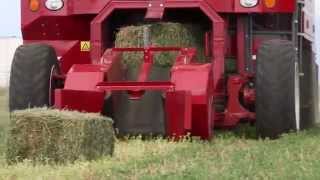 Marcrest  SelfPropelled Bale Baron 4240SP  Small Bale Packaging [upl. by Ted]