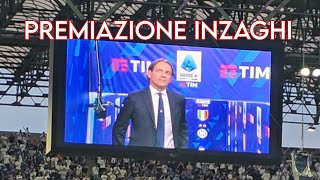 Inter Curva Nord Milano ⚫️🔵 PREMIAZIONE INZAGHI [upl. by Zul321]