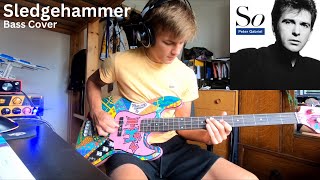 Peter Gabriel  Sledgehammer  Bass Cover  Homemade Fretless Bass [upl. by Lola954]